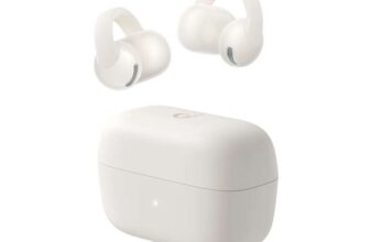 Soundcore C50i by Anker, Open-Ear Headphones, Clip-on Earbuds, 12mm Drivers, 28H Playtime, Hi-Res, IP55, Bluetooth 6.0, w/Code – White