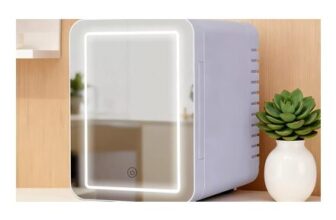 Spector 5L Portable LED Mirror Mini Fridge – Free P&P