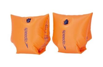 Speedo Inflatable Armbands for Kids, Orange, 6-12