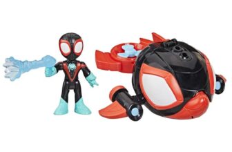 Spidey and his Amazing Friends Marvel Water-Webs Spin Dolphin Submarine Toy, Black