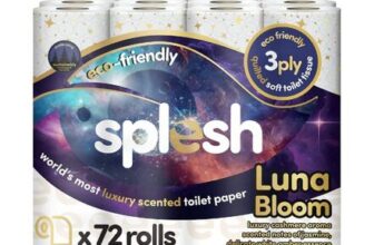 Splesh Quilted Luna Bloom 3-Ply Luxury Scented Toilet Tissue Paper, 72 Rolls