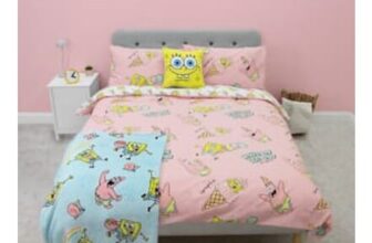 SpongeBob SquarePants Pink Ice Cream Reversible Duvet Cover Set