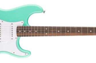 Squier by Fender Debut Stratocaster Electric Guitar – Sea Foam Green