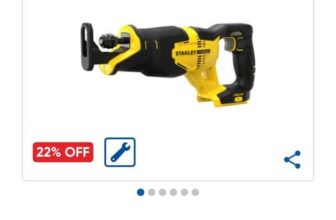 Stanley FatMax V20 18V Reciprocating Saw (Body Only) WAS 89.99 -22% discount