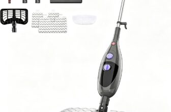 Steam Mop, 12-in-1 Detachable Steam Mops for Floor Cleaning with 2 Pads 15s Fast Heating,Handheld Floor Steamer for Kitchen,Living Room Wood Floor Tile Carpet Cleaning, 180 Swivel Head