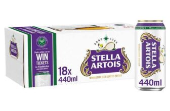 Stella Artois Premium Lager Beer Cans 18 x 440ml (More Card Price instore only)