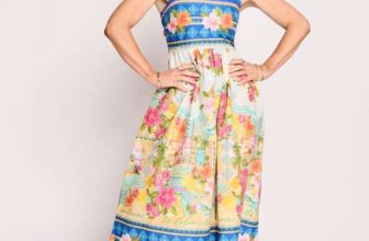 Strappy Print Prom Dress