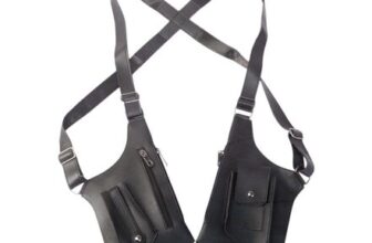 Sttlejura Mens Crossbody Bag, Black, Water-Resistant PU Leather