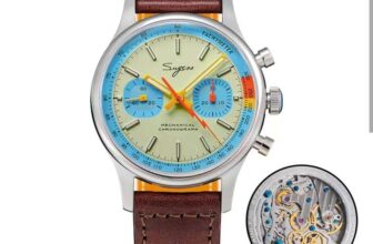 Sugess Watch of Men Chronograph Mechanical Wristwatches with Seagull ST19 Swanneck Movement with code. Sold by SUGESS Official Store