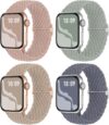 Suitisbest Braided Band Compatible with Apple Watch Straps 40mm 41mm 38mm 42mm 44mm 45mm 46mm 49mm Women, Anti-Slip Stretchy Elastic Strap for iWatch Band SE Ultra2/Ultra 10 9 8 7 6 5 4 3 2