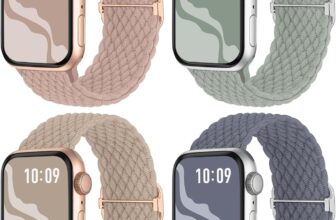 Suitisbest Braided Band Compatible with Apple Watch Straps 40mm 41mm 38mm 42mm 44mm 45mm 46mm 49mm Women, Anti-Slip Stretchy Elastic Strap for iWatch Band SE Ultra2/Ultra 10 9 8 7 6 5 4 3 2