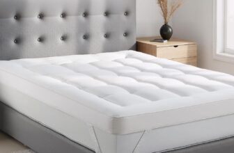 Super Soft Mattress Topper Double Bed, 8cm Premium Quality Breathable Double Mattress Topper with Strong Corner Luxurious Comfort, Hypoallergenic Elastic Straps (King-150 x 200CM)