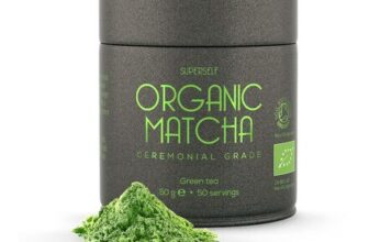 SuperSelf Organic Matcha Green Tea Powder Ceremonial Grade 50g