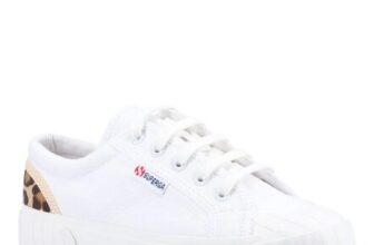 Superga 2630 Stripe Pad Leopard Trainers