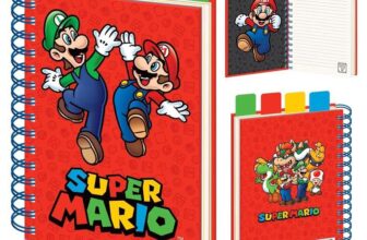 Supermario (Items) A5 Wiro Project Book, Official Licensed Merchandise
