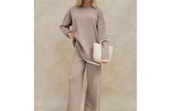 Sweater & Wide Leg Pants Knit Co-Ords Set