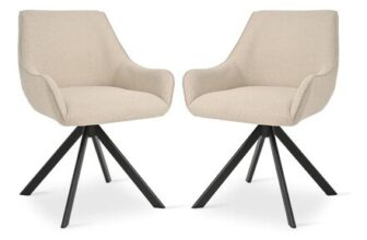 Swivel Dining Chairs Set of 2, 360