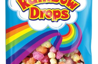 Swizzels Giant Rainbow Drops 70g – A Delicious and Fruity Selection of Chewy Candy Treats