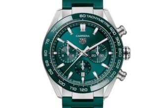 TAG Heuer Carrera Chronograph 44mm Green Automatic Mens Watch