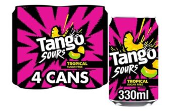 TANGO Sours Tropical Sugar Free 4x330ml