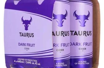 TAURUS Dark Fruits Cider 4% ABV – 4 Pack 440ml