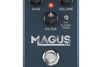 TC Electronic MAGUS PRO Classic High Gain Distortion Pedal with Fat Mids, Treble Filter Control and 3 Clipping Modes