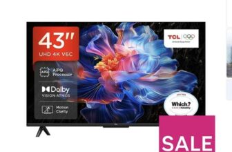 TCL 43V6C 43 LED 4K HDR Google Smart TV – 43V6CK