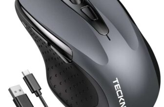 TECKNET Bluetooth Mouse, Wireless Mouse Bluetooth Rechargeable (Tri-Mode: BT 5.0/3.02.4G), 4800DPI (w/voucher) Sold by TerraGrow-EU, FBA