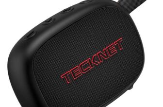 TECKNET Portable Bluetooth Speaker, TWS Surround Sound & Powerful Bass, IP67 Waterproof 30H Playtime – Sold by TECKNET (FBA)