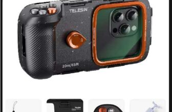 TELESIN Underwater Diving Phone Case ( Upto 20M / Universal / Bluetooth shutter anti-fog system ) w/codeTELESIN Official Store