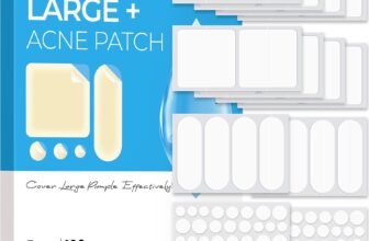 TKTK Pimple Patches, Large Pimple Patches for Face, XL Acne Spot Patches for Body, Back, Forehead, Cheek Zit Breakouts, Big Hydrocolloid Patch (Square, Strip, Dot 5 Sizes 120 Count)