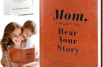 TOGETDREAM Mom, I Want To Hear Your Story, A Mothers Guided Journal To Share Her Life & Her Love Tell Me Your Story Mum Meaningful Memory Journal Leather Wrapped Hardback for Mom Great Gift