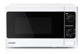TOSHIBA 20 Liter 800W Manual Control Solo Small Microwave White- MM-MM20P(WH)