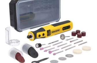 TOUGH MASTER Cordless Rotary Tool 101pcs KIT 5 Speeds, LED Lights, Type C Charging Cable TM-RT8C