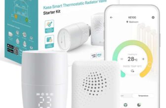 TP-Link Kasa Smart Thermostat Radiator Valve, Smart Radiator Valve, Energy Saving, LED display Radiator Thermostat Valve