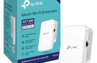 TP-Link RE330 AC1200Mbps WiFi Extender Booster, Works with Any Router, App Control