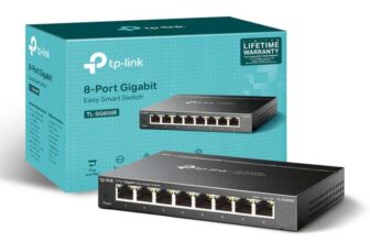 TP-Link TL-SG608E Managed Network Switch, 8-port Ethernet Splitter, Gigabit High-speed