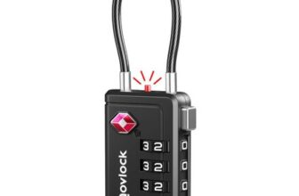 TSA Luggage Lock with Alert Indicator 4-Digit Travel Padlock