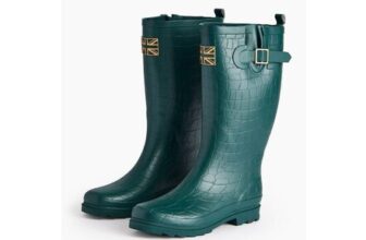 TU Adult Green Croc Long Wellies – Mixed Sizes