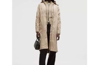 Taffeta Removable-Hood Long Jacket SLNSH Collection