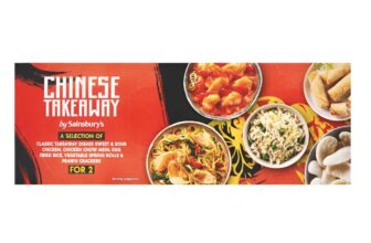 Takeaway Box Meals (Served 2) – E.g. Sainsburys Chicken Chow Mein & Sweet & Sour Chinese Takeaway Box (Serves 2) – Nectar Price