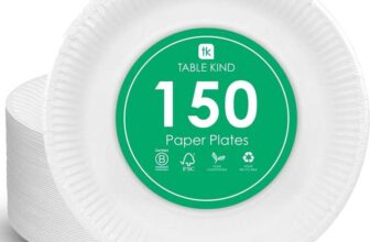 Talking Tables Table Kind 150 x Disposable White Paper Plates 22cm