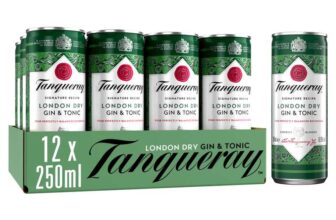 Tanqueray London Dry Gin & Tonic 12 x 250ml Cans – With Voucher
