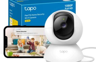 Tapo C200 1080p Pan/Tilt Indoor Camera, Motion Detection, 2-Way Audio, Night Vision, Cloud and Local Storage,