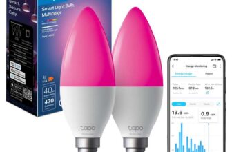 Tapo L430C(2-Pack) Smart Bulb, Alexa Light Bulbs, E14, LED Light Bulb, 470 Max Lumens, Dimmable, Colour Changing Light Bulb, Auto Biorhythm