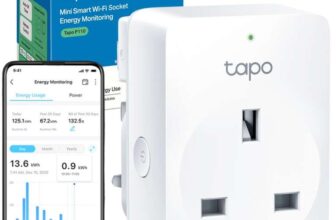 Tapo P110 Smart Plug with Energy Monitoring, Schedule & Timer, Away Mode, Wi-Fi Plug, Voice Control with Alexa & Google, Remote Control