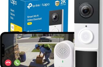 Tapo TD21 Smart Battery 2K Video Doorbell Chime Included – 160 DFOV Ultra-Wide, No Monthly Fee – W/Code