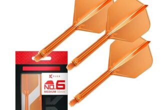 Target Darts K Flex Integrated Dart Flights and Shafts, No.6 Pack of 3 K-Flex