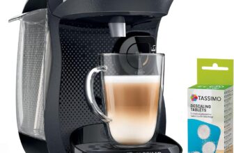 Tassimo by Bosch HAPPY Friendly Pod Coffee Machine with descaling bundle (x4 tablets included) TAS102EAGB, Black
