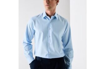 Taylor & Wright Blue Textured Regular Fit Shirt